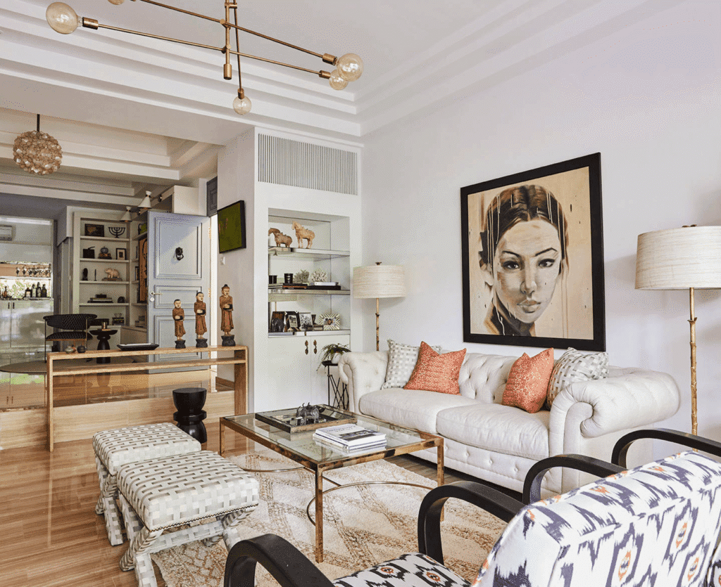 Roaring twenties vintage luxury defining Art Deco interior design style with striking silhouettes and opulent details