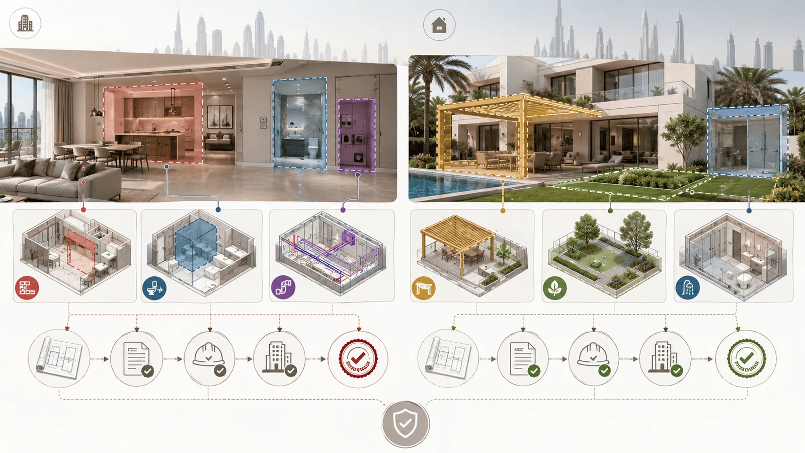 checking what a Dubai property allows before high end interior design work
