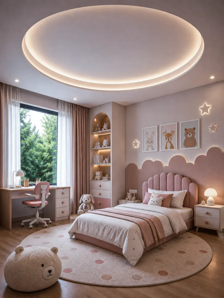 Kids bedroom interior design for a family residence in Dubai