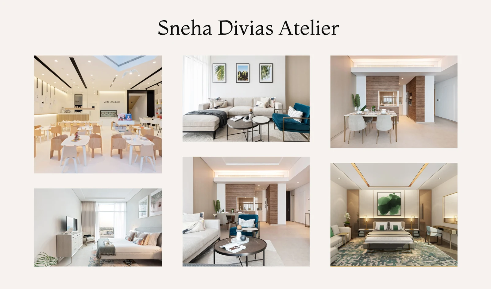 Sneha Divias Atelier bespoke villa and apartment interior design in Dubai