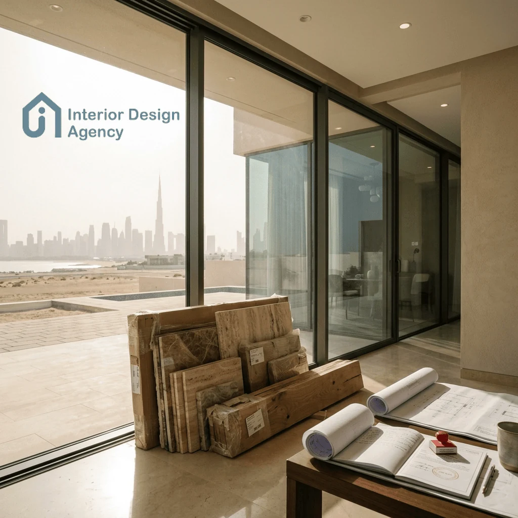 testing materials for dubai climate is one of the qualities of an interior design agency